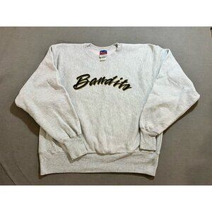 Vintage Champion Reverse Weave Bandito Crewneck Sweatshirt L Gray Long Sleeve.